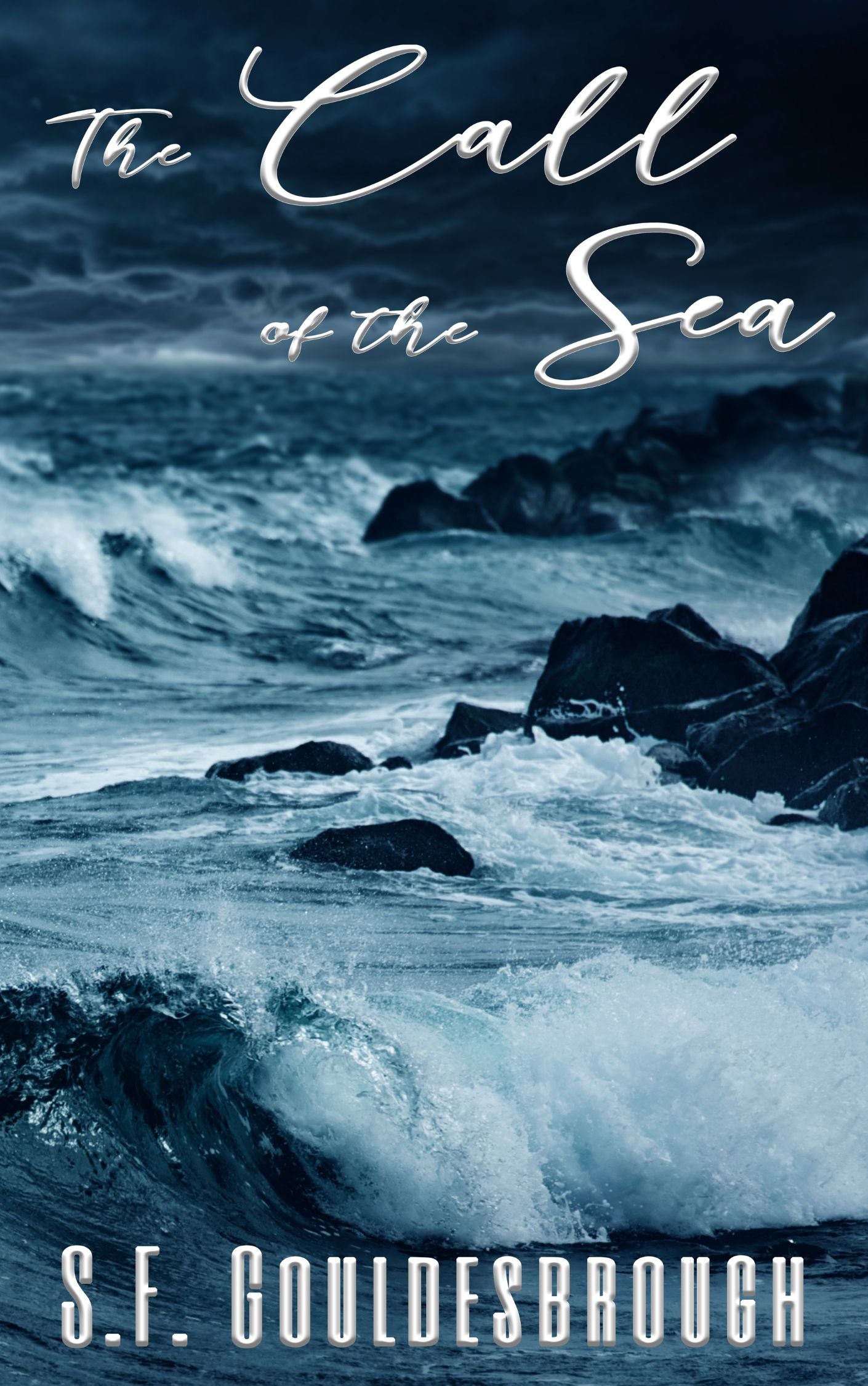 Mythic horror or speculative fiction cover for The Call of the Sea, evoking longing and loss.