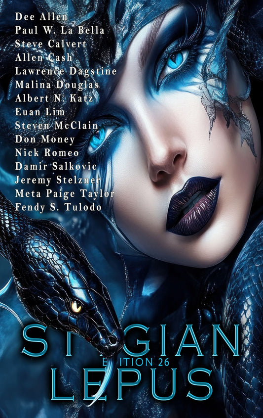 Cover of The Stygian Lepus Magazine: Edition 26, featuring artwork representing horror, dark fantasy, and surreal speculative fiction.